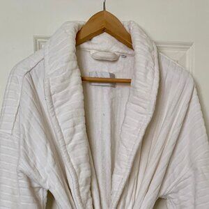 Frette Suite Jacquard Stripe Bathrobe Unisex XL